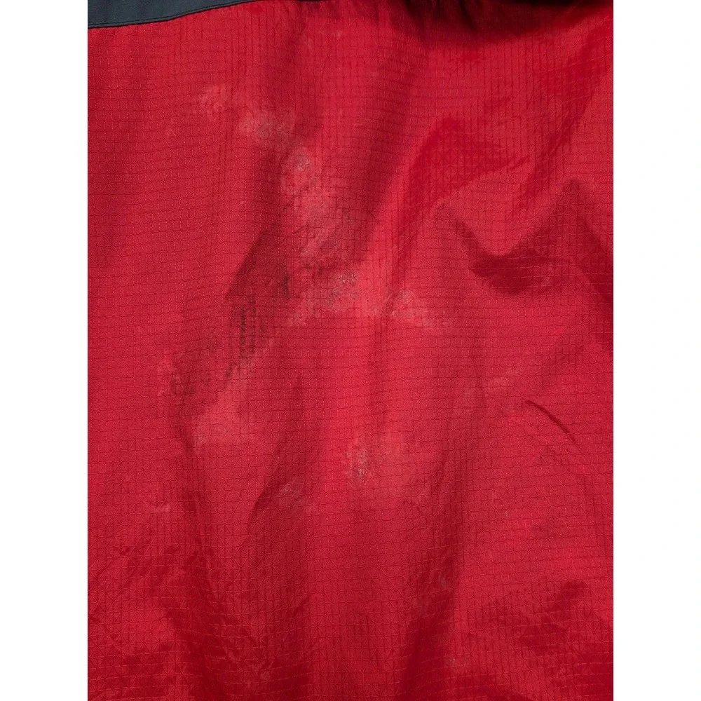 Columbia Boys M 10/12 Red‎ Grey Interchange Omni-Shield Hooded Shell Jacket